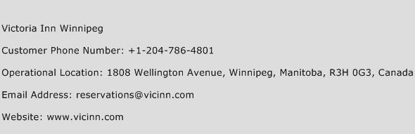 Victoria Inn Winnipeg Phone Number Customer Service