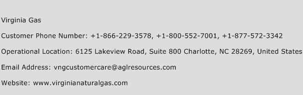 Virginia Gas Phone Number Customer Service