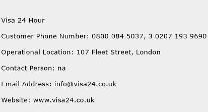 Visa 24 Hour Phone Number Customer Service