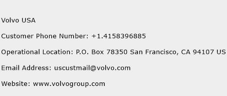 Volvo USA Phone Number Customer Service