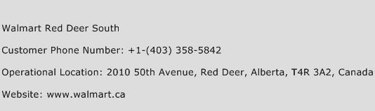 Walmart Red Deer South Phone Number Customer Service