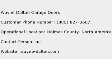 Wayne Dalton Garage Doors Phone Number Customer Service