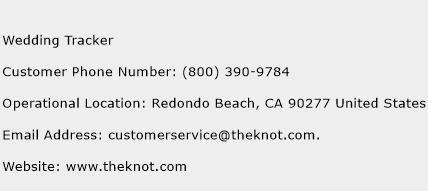 Wedding Tracker Phone Number Customer Service