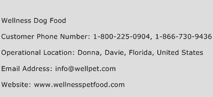 Wellness Dog Food Phone Number Customer Service