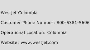 Westjet Colombia Phone Number Customer Service
