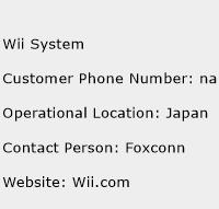 Wii System Phone Number Customer Service