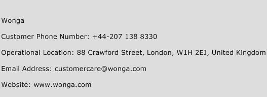 Wonga Phone Number Customer Service