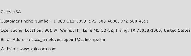 Zales USA Phone Number Customer Service