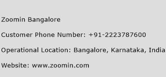 Zoomin Bangalore Phone Number Customer Service