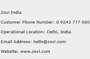 Zovi India Phone Number Customer Service