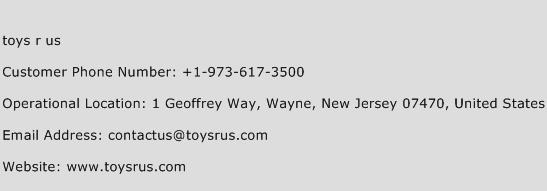 toys r us Phone Number Customer Service