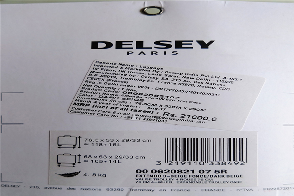 Delsey Luggage Phone Number Customer Care Service